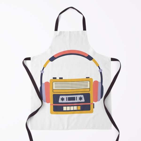 Item preview, Retro Cassette Player with Headphones designed and sold by TheDenimArt.