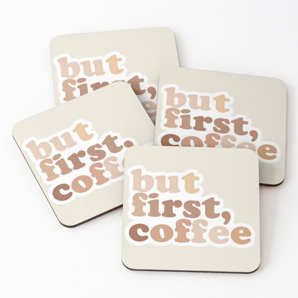 Item preview, But First, Coffee | Retro Minimalist Coffee Quote Design designed and sold by Palette & Hue.