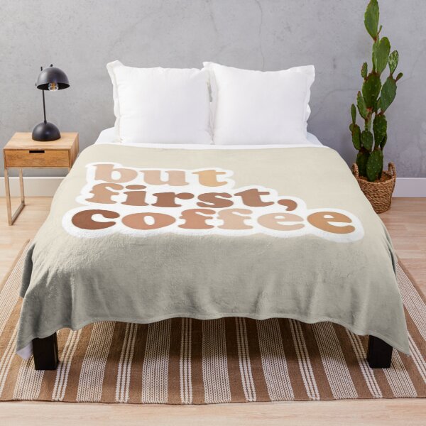 Item preview, But First, Coffee | Retro Minimalist Coffee Quote Design designed and sold by Palette & Hue.