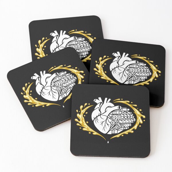 Item preview, Heart-Engine Fusion in Golden Diesel Splash designed and sold by teemix.