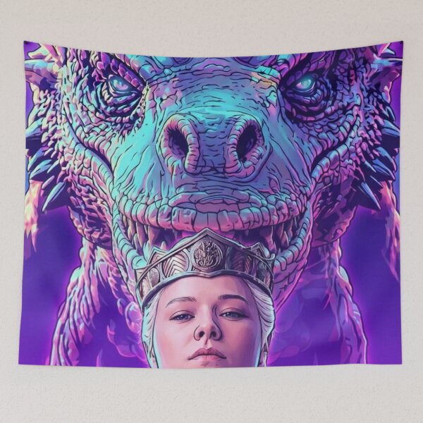 Item preview, Dragon & Their Rider 3 HOD Series Queen Lgbtq+ Comic Book Art Home Wall Decor Print Poster Pride TV Series Fantasy designed and sold by Mind Space.