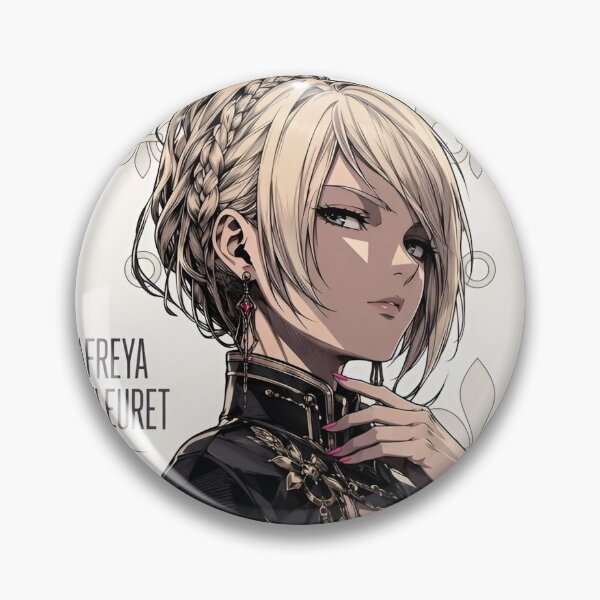 Item preview, Elegant Fantasy Princess Portrait | Regal Blonde Warrior | Gothic Royal Anime Style | Original Fantasy Illustration designed and sold by Dyan4.