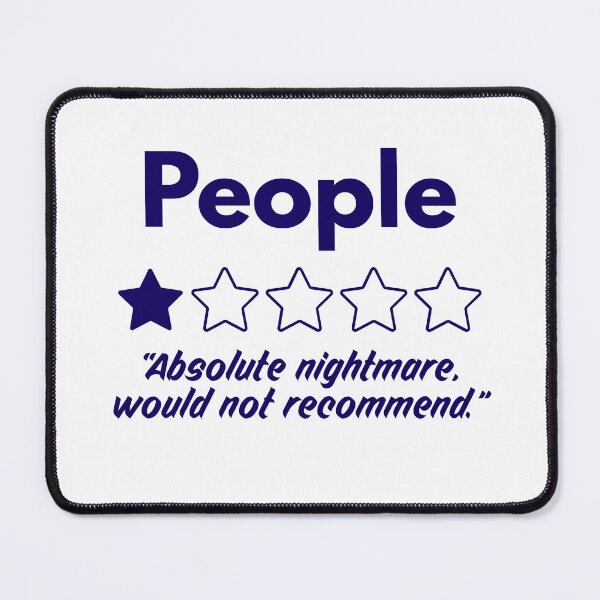 Item preview, People Absolute Nightmare 1 Star Review designed and sold by Comfy Creations.