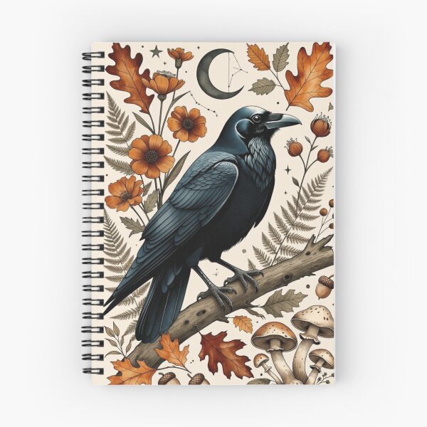 Item preview, Raven and Autumn Botanicals — Dark Academia Art designed and sold by TheGraphicsLord.