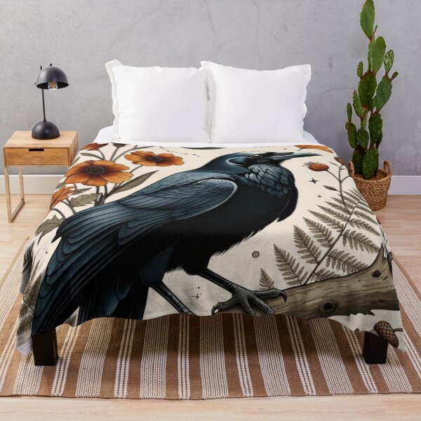 Item preview, Raven and Autumn Botanicals — Dark Academia Art designed and sold by TheGraphicsLord.