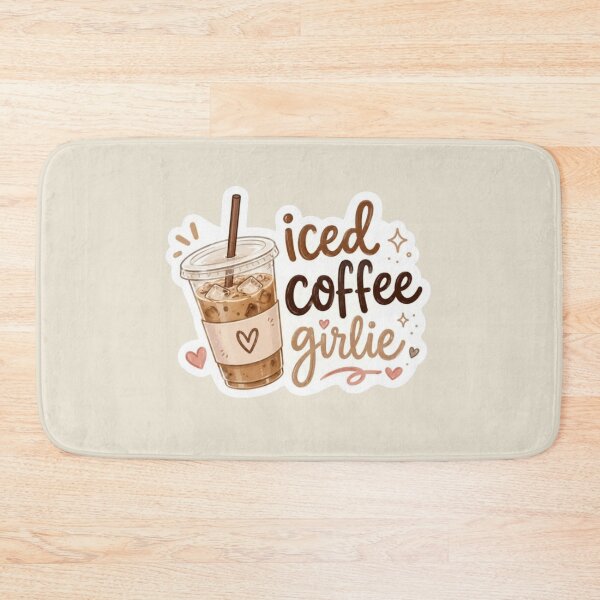 Item preview, Iced Coffee Girlie | Cute Aesthetic Coffee Lover Illustration designed and sold by Palette & Hue.
