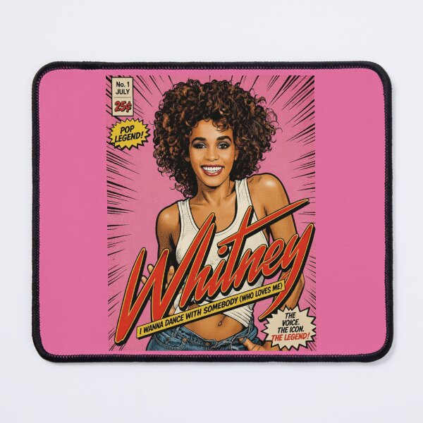 Item preview, Whitney Houston Retro Pop Art Comic Style Portrait designed and sold by Vicky021.