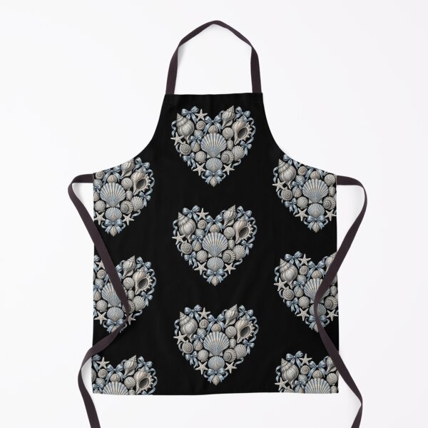 Item preview, Seashells Heart and Bows Coastal Vintage Ocean designed and sold by CF_VintageDesign.
