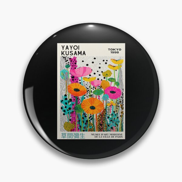 Item preview, yayoi kusama tokyo 1998 colorful flowers dots wall art, psychedelic kusama floral art classic t-shir designed and sold by Layan Shehab.