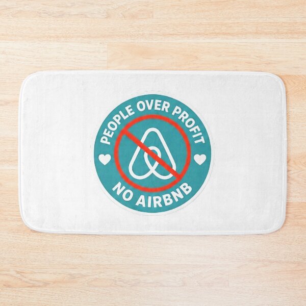 Item preview, People Over Profit No Airbnb Protest Art designed and sold by SassyArtistry.