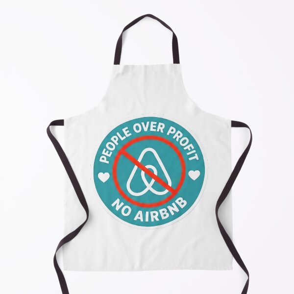 Item preview, People Over Profit No Airbnb Protest Art designed and sold by SassyArtistry.
