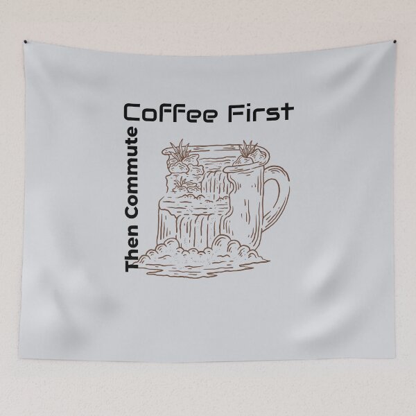 Item preview, Coffee First, Then Commute-V3 designed and sold by CHIEF-HAT STORE.