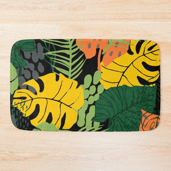 Item preview, Tropical Palm Leaves Island Pattern On Chic Black designed and sold by DEC02.