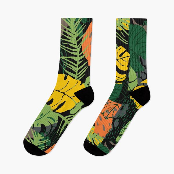 Item preview, Tropical Palm Leaves Island Pattern On Chic Black designed and sold by DEC02.