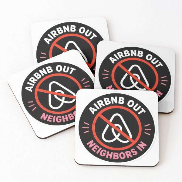 Item preview, Airbnb Out Neighbors In Protest Badge designed and sold by SassyArtistry.