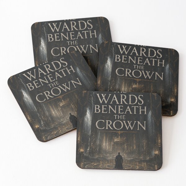 Item preview, The Wards Beneath the Crown Book Cover | Dark Epic Science Fantasy Art designed and sold by Element Horizon Studio.