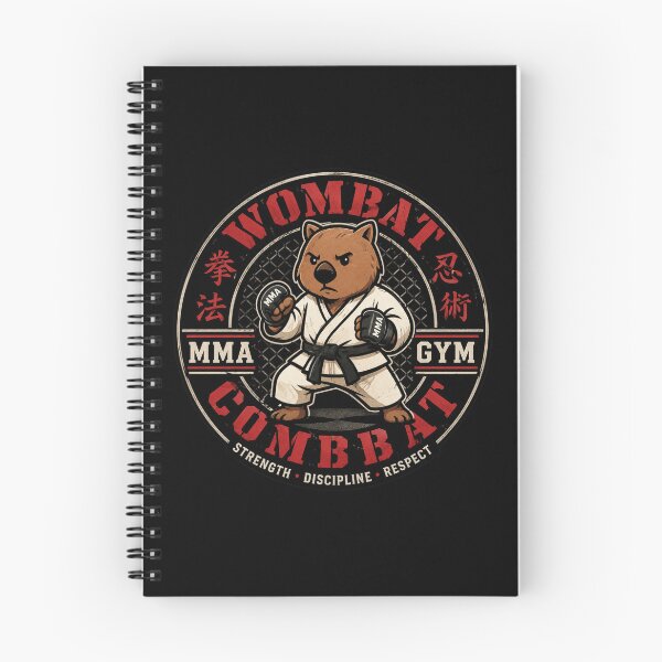 Item preview, Wombat Combat Martial Arts Australian Animal  designed and sold by pUNKnown.