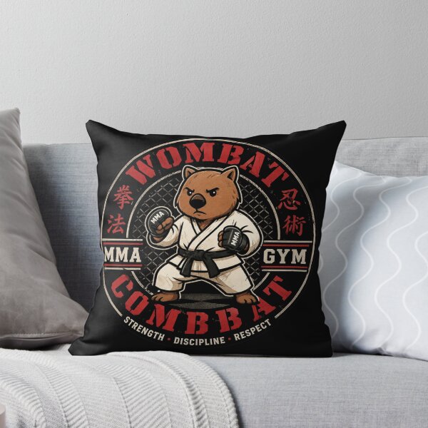 Item preview, Wombat Combat Martial Arts Australian Animal  designed and sold by pUNKnown.