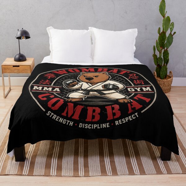 Item preview, Wombat Combat Martial Arts Australian Animal designed and sold by pUNKnown.