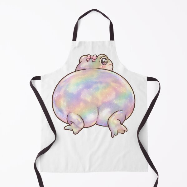 Artikelvorschau, Niedlicher holografischer Froschpopo – Pastellfarbener Kawaii-Frosch mit Schleife entworfen und verkauft von Neurospicy Trolls.
