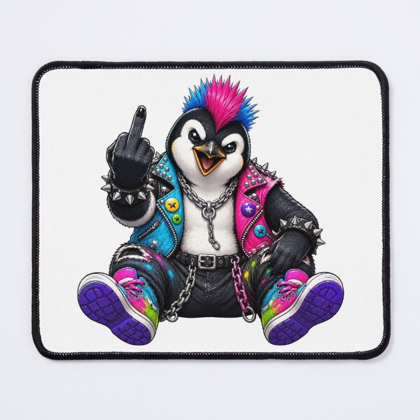 Item preview, Middle Finger Rebellious Penguin designed and sold by pUNKnown.