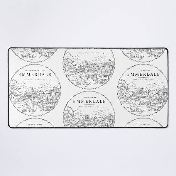 Item preview, Emmerdale Minimal Line Art Yorkshire Dales Village Illustration designed and sold by Abidel.