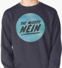 Mighty Nein Retro Logo- Tranquil Blue Pullover Sweatshirt