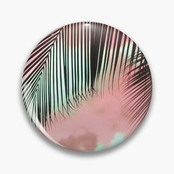 Item preview, Tropical Palm Leaves In Fantasy Pink, Green Sky designed and sold by DEC02.