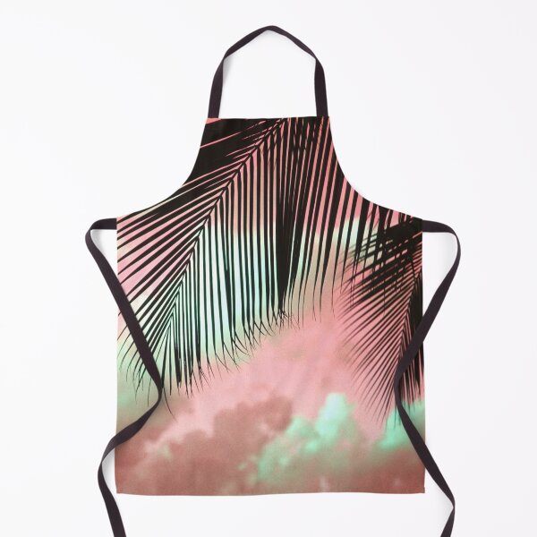 Item preview, Tropical Palm Leaves In Fantasy Pink, Green Sky designed and sold by DEC02.