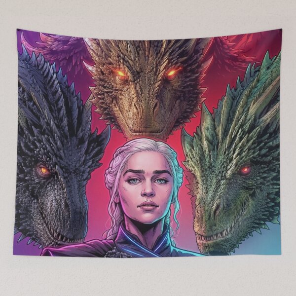 Item preview, Dragon & Their Rider 5 Mother Queen HOD Series Queen Lgbtq+ Comic Book Art Home Wall Decor Print Poster Pride TV Series Fantasy designed and sold by Mind Space.