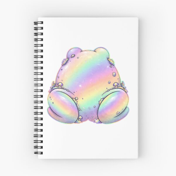 Item preview, Holographic Frog Butt - Funny Pastel Iridescent Mushroom Frog designed and sold by Neurospicy Trolls.