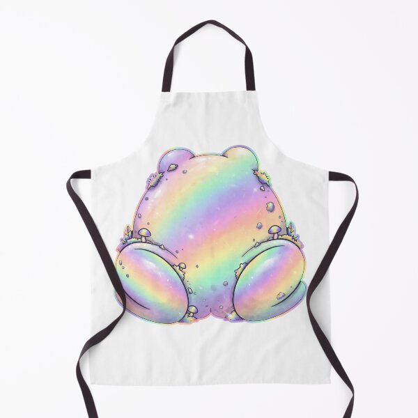 Item preview, Holographic Frog Butt - Funny Pastel Iridescent Mushroom Frog designed and sold by Neurospicy Trolls.