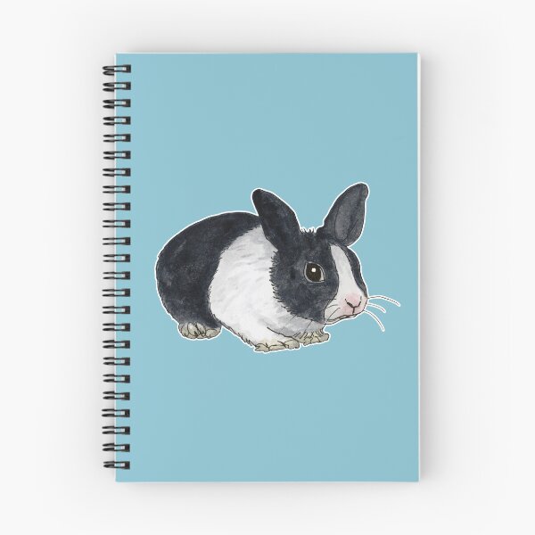Item preview, Black and white dwarf rabbit designed and sold by savousepate.