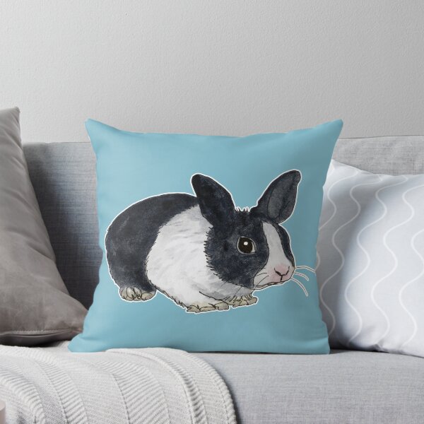 Item preview, Black and white dwarf rabbit designed and sold by savousepate.