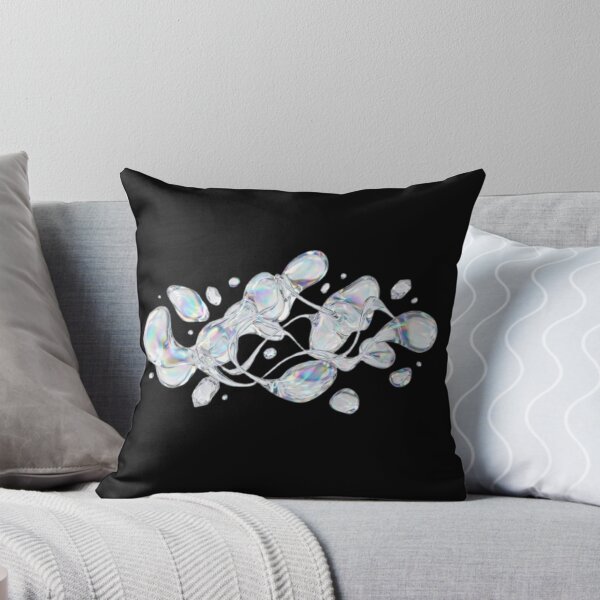 Item preview, Floating Iridescent Glass Shapes | Modern Luxury Abstract Art designed and sold by EverMuse_0_0.