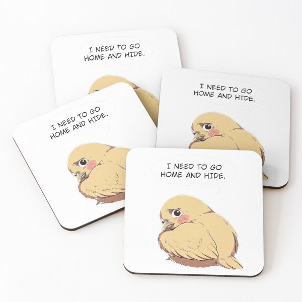Item preview, I Need To Go Home And Hide Introvert Bird designed and sold by SassyArtistry.