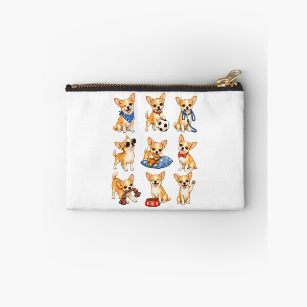 Item preview, Cute Fawn Chihuahua Puppy Activity Mascot Grid designed and sold by ElcastDesigns.