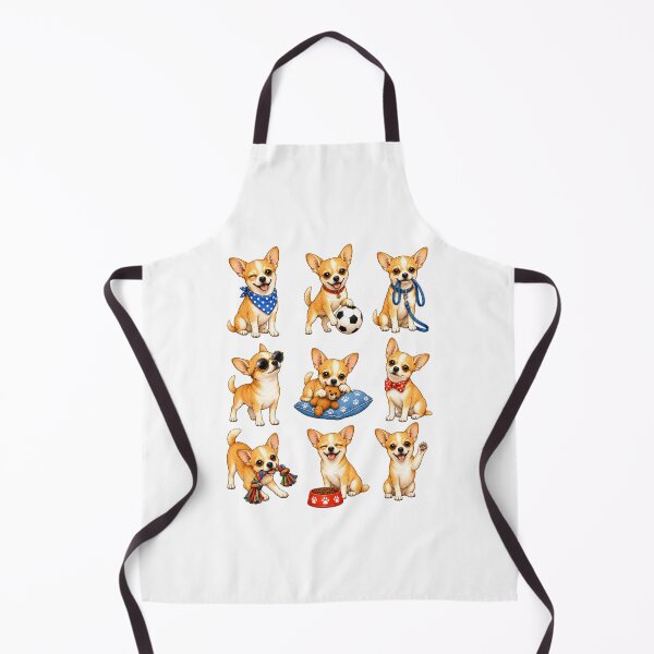 Item preview, Cute Fawn Chihuahua Puppy Activity Mascot Grid designed and sold by ElcastDesigns.