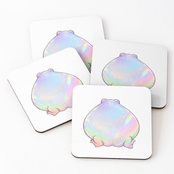 Item preview, Holographic Frog Butt - Cute Sparkly Iridescent Frog Booty designed and sold by Neurospicy Trolls.