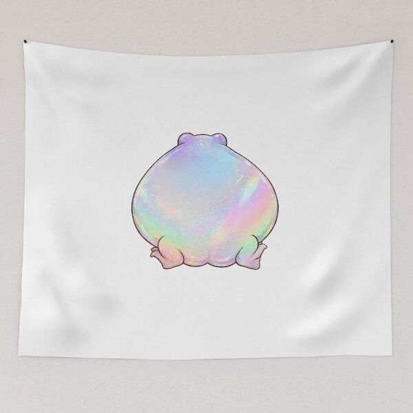 Item preview, Holographic Frog Butt - Cute Sparkly Iridescent Frog Booty designed and sold by Neurospicy Trolls.
