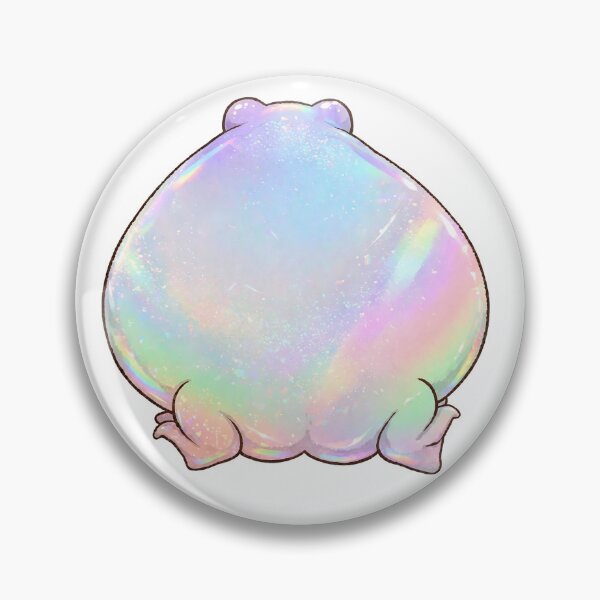 Item preview, Holographic Frog Butt - Cute Sparkly Iridescent Frog Booty designed and sold by Neurospicy Trolls.