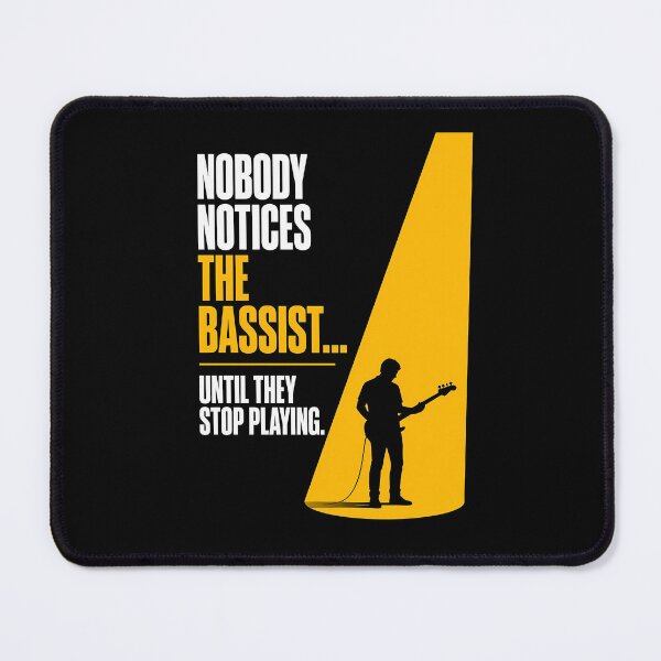 Item preview, Guitarist and Low Frequencies - Bass Player Humor designed and sold by Art-Arcade6.
