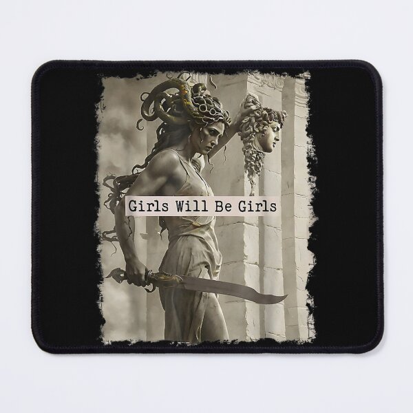 Item preview, vintage girls will be girls medusa with the head feminist feminism designed and sold by Shoshta.