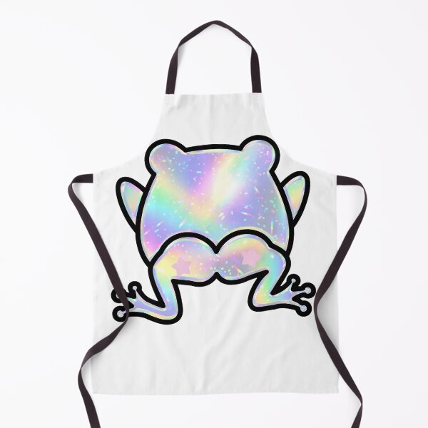 Item preview, Funny Holographic Frog Butt - Iridescent Pastel Frog Booty with Stars designed and sold by Neurospicy Trolls.
