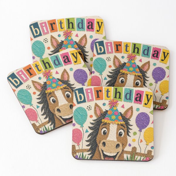 Item preview, Happy Birthday Horse Party Hats designed and sold by Mauswohn.