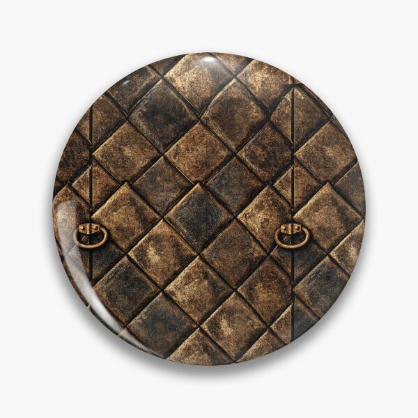 Item preview, Rusted Quilted Metal with Ring Handle designed and sold by Piotrek0001.