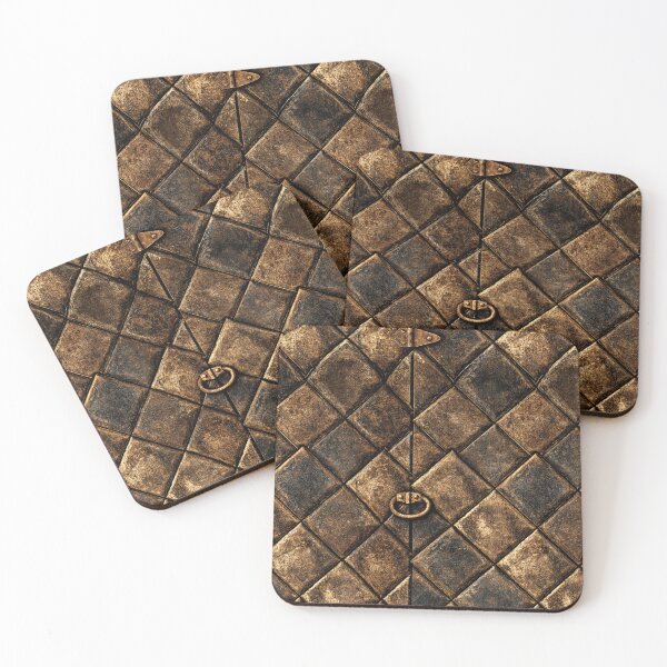 Item preview, Rusted Quilted Metal with Ring Handle designed and sold by Piotrek0001.