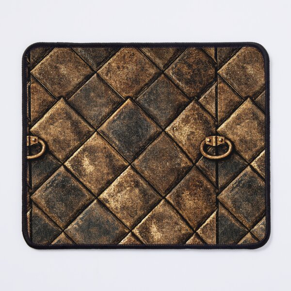 Item preview, Rusted Quilted Metal with Ring Handle designed and sold by Piotrek0001.