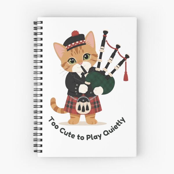 Item preview, Too Cute To Play Quietly- Bagpipe Kitten designed and sold by annaartuk.