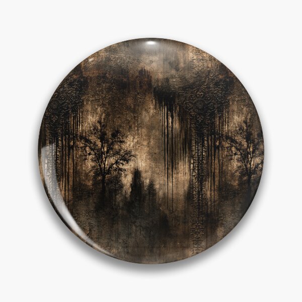 Item preview, Misty Forest Silhouette on Rusted Metal designed and sold by Piotrek0001.